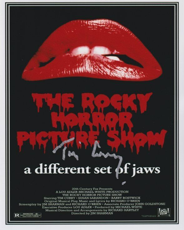 Tim Curry (Rocky Horror Picture Show) signed 8x10 Photo Poster painting