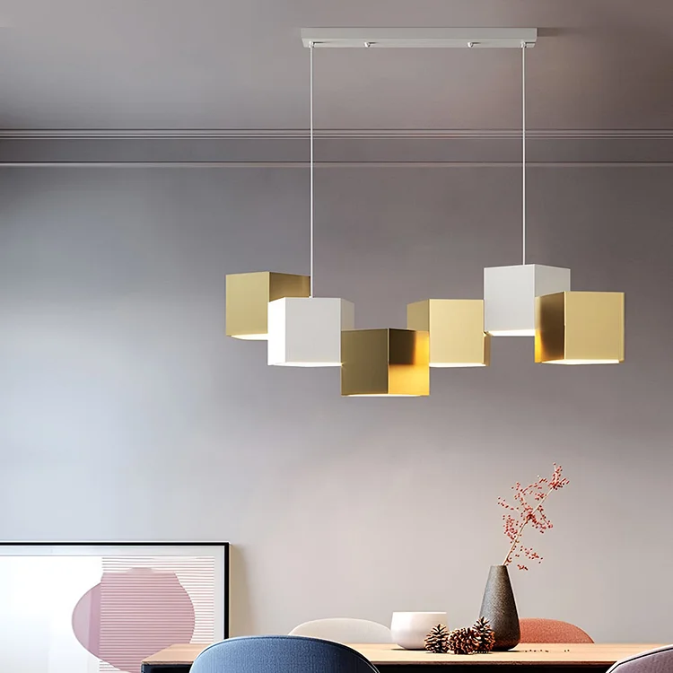 Creative Geometric LED Industrial Style Chandeliers Pendant Light Hanging Lamp - Appledas
