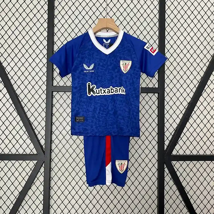 24-25 Kids Athletic Bilbao Away Football Shirt