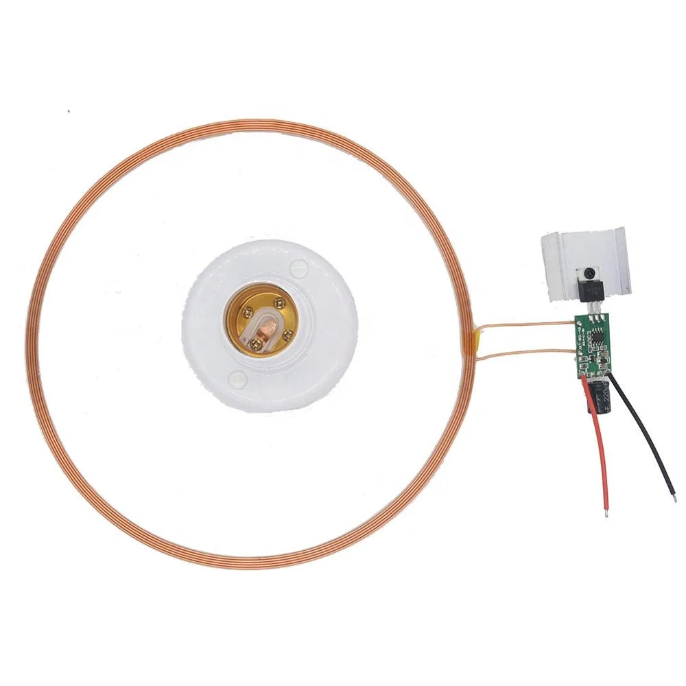 24V Launch 80mm Long Distance Wireless Charging Light Bulb Wireless Transmission XKT801-08 Wireless Charging Holder