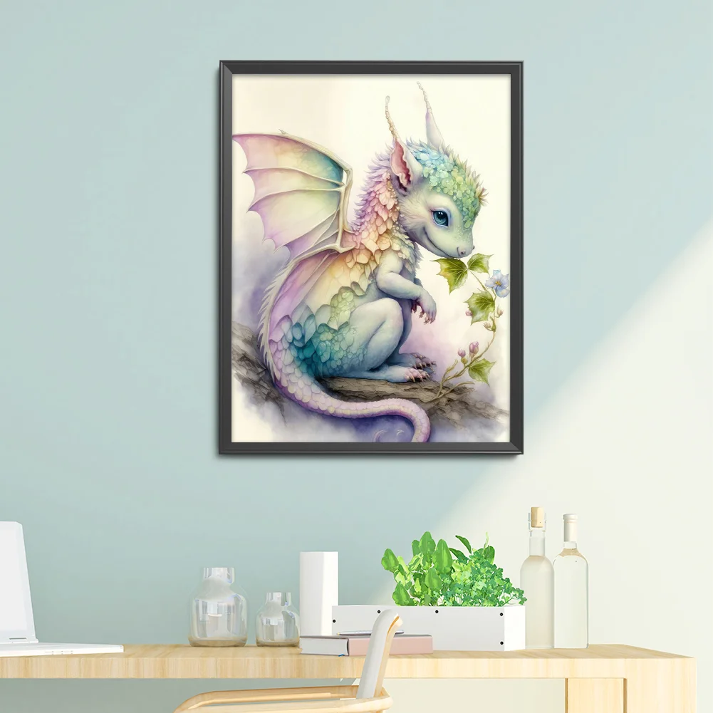 Diamond Painting - Full Round Drill - Dragon(30*40cm)