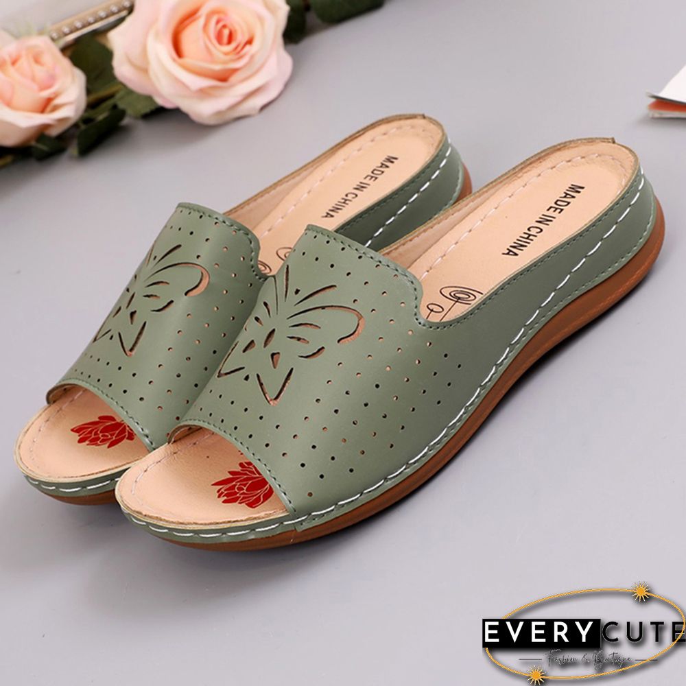 New Shoes Sandals Women Outdoor Walking Shoes Retro Ladies Shoes Slip On Women Shoe Slipper Female Zapatillas Muje Footwear