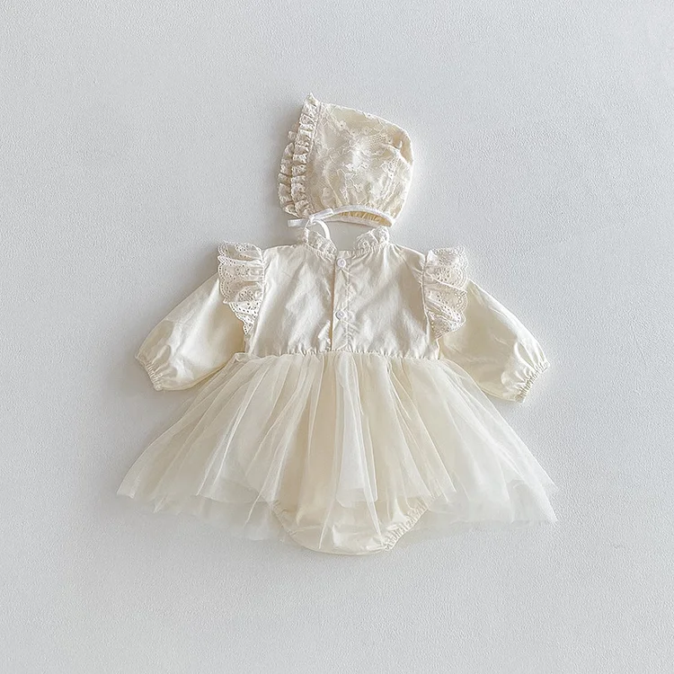 【MABLl】ロンパース&ボンネット MABLI 小人 ロンパース ボンネットセット