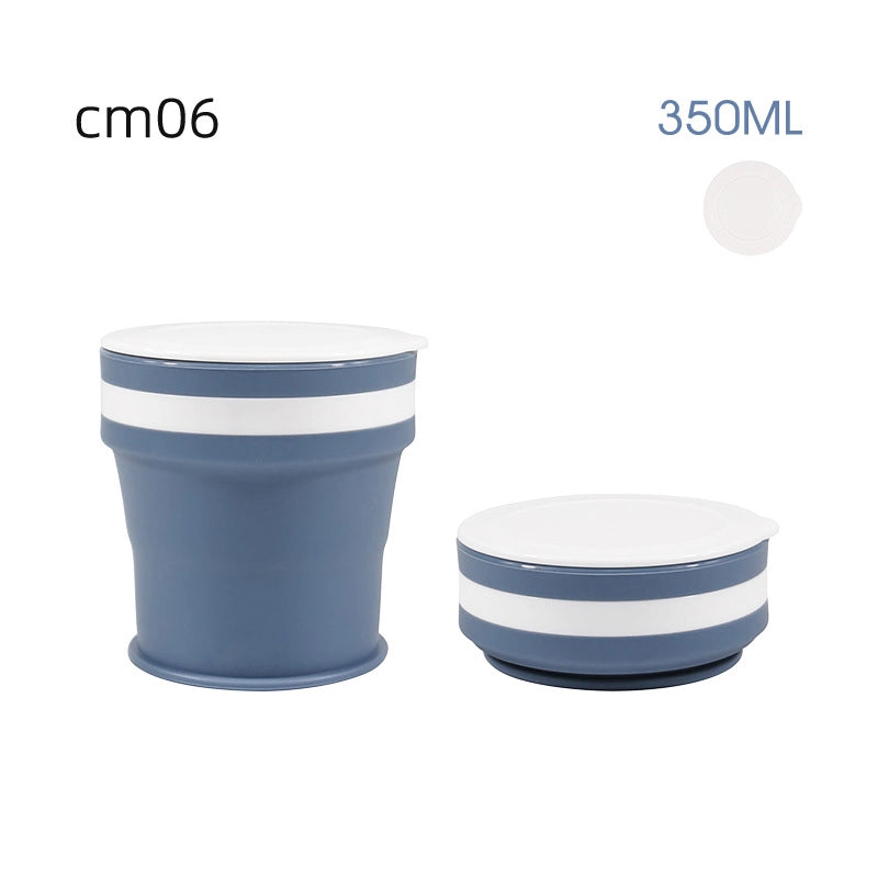 Silicone Folding Water Cup Custom Telescopic Coffee Cup Travel Camping Portable Gargle Cup Handy Cup Factory