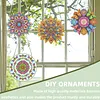 4Pcs Diamond Painting Mandala Window Pendants Suncatcher Hanging Kits for Home Porch Farmhouse