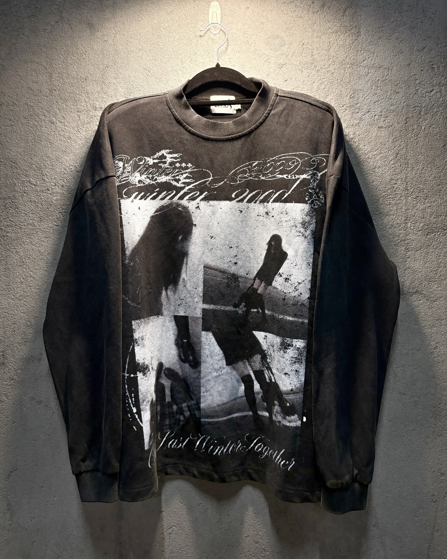 "Last Winter" Vintage Oversized Sweatshirt