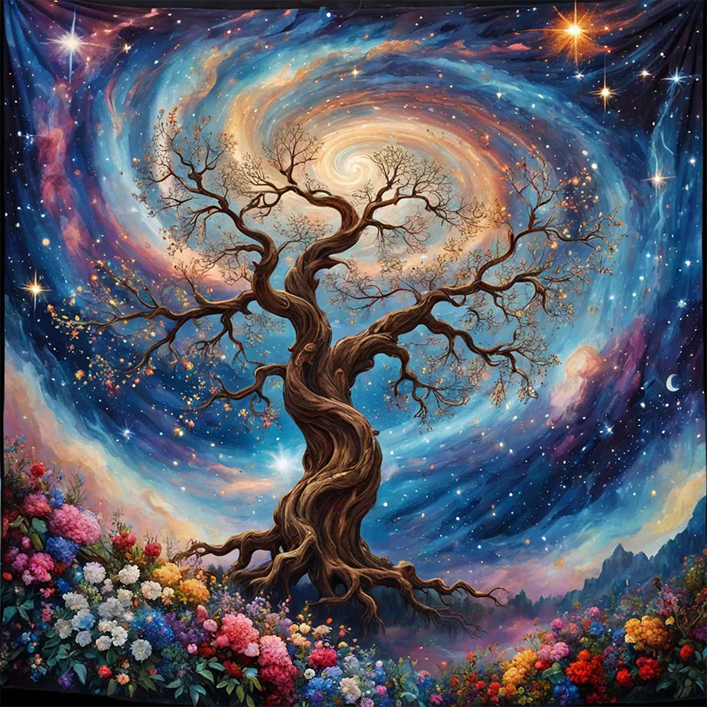 Diamond Painting - Full Square Drill - Tree(Canvas|45*45cm)