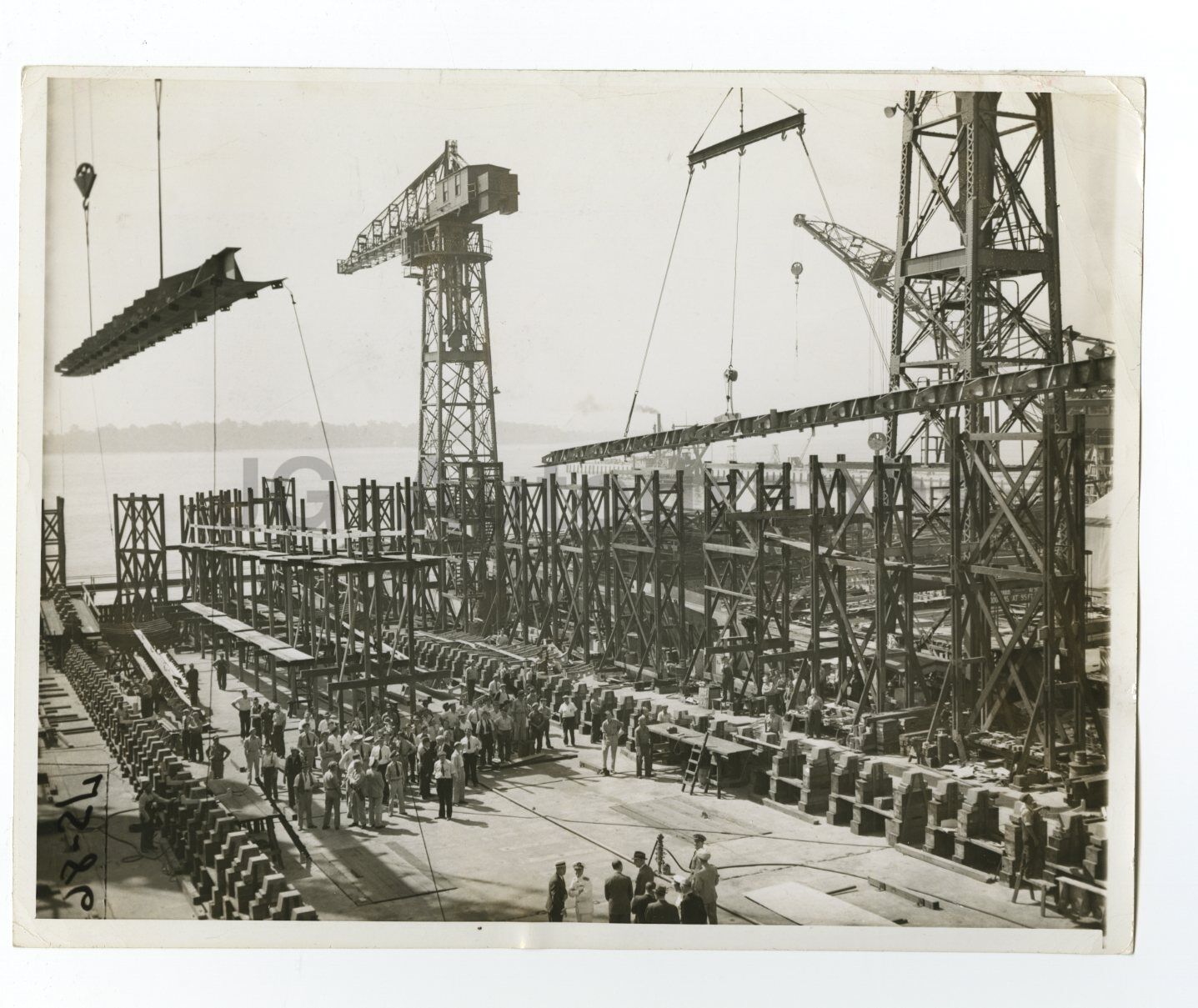 Classic Shipbuilding - S.S. George Washington Carver - Vintage 7x9 Photo Poster paintinggraph