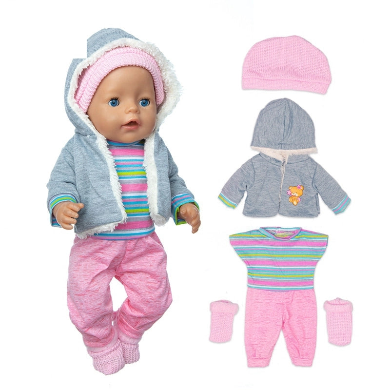 New Winter Plush Sweater Thick Coat American Girl Doll Clothes
