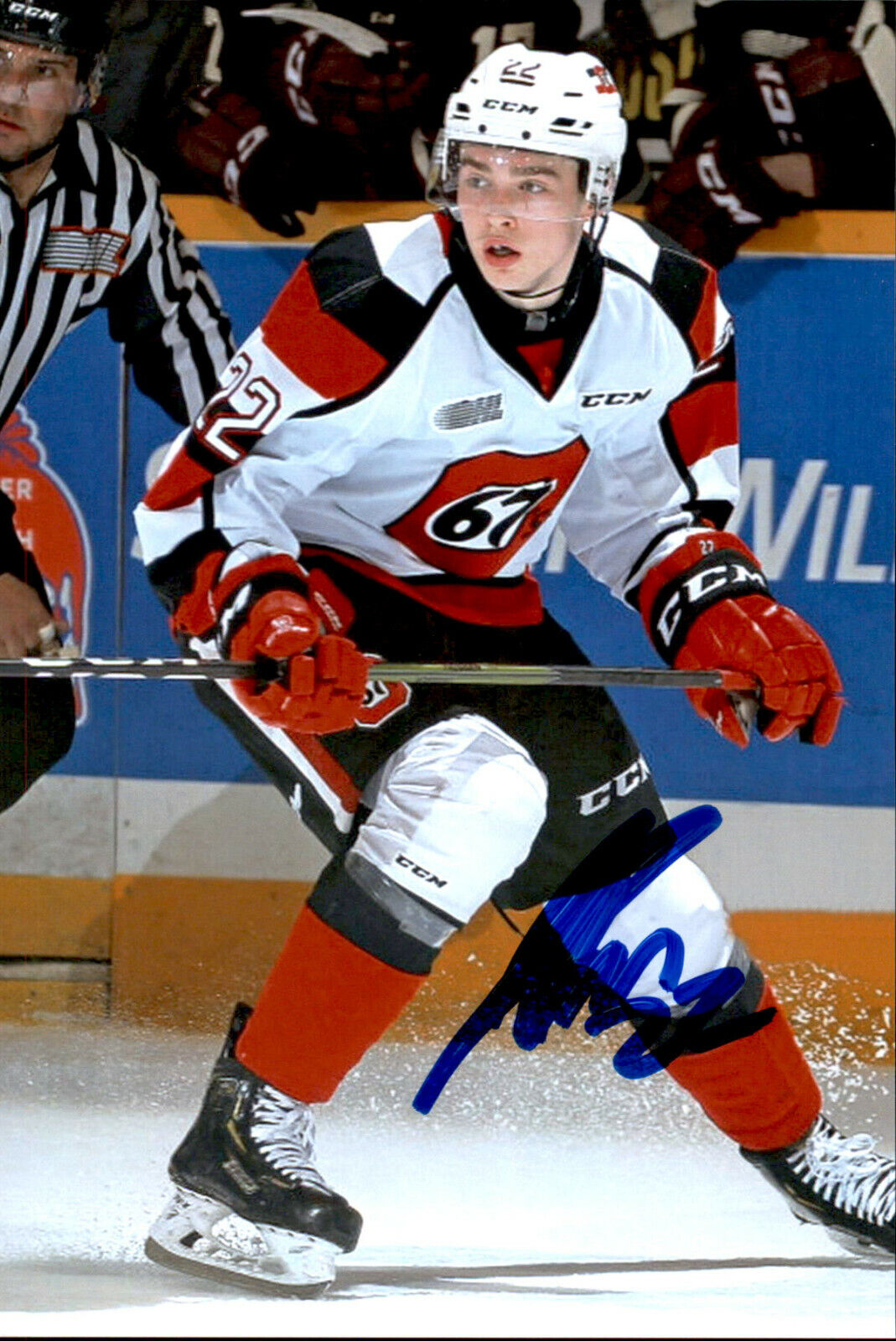 Jack Quinn SIGNED autographed 4x6 Photo Poster painting OTTAWA 67'S / BUFFALO SABRES #3