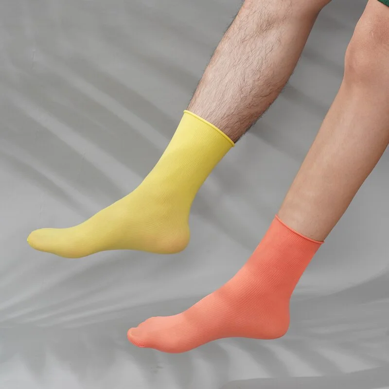 5 Pairs Women High Soft Velet Loose Socks Frilly Solid Socks for girls Breathable Men's socks One size Unisex