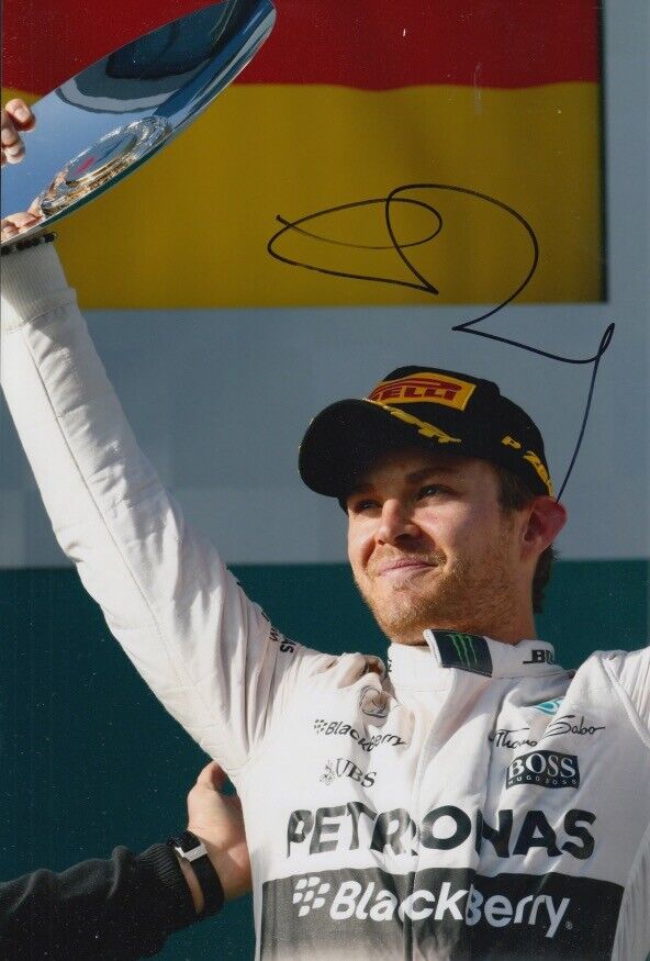 Nico Rosberg Hand Signed 12x8 Photo Poster painting F1 Autograph Mercedes GP Petronas 7