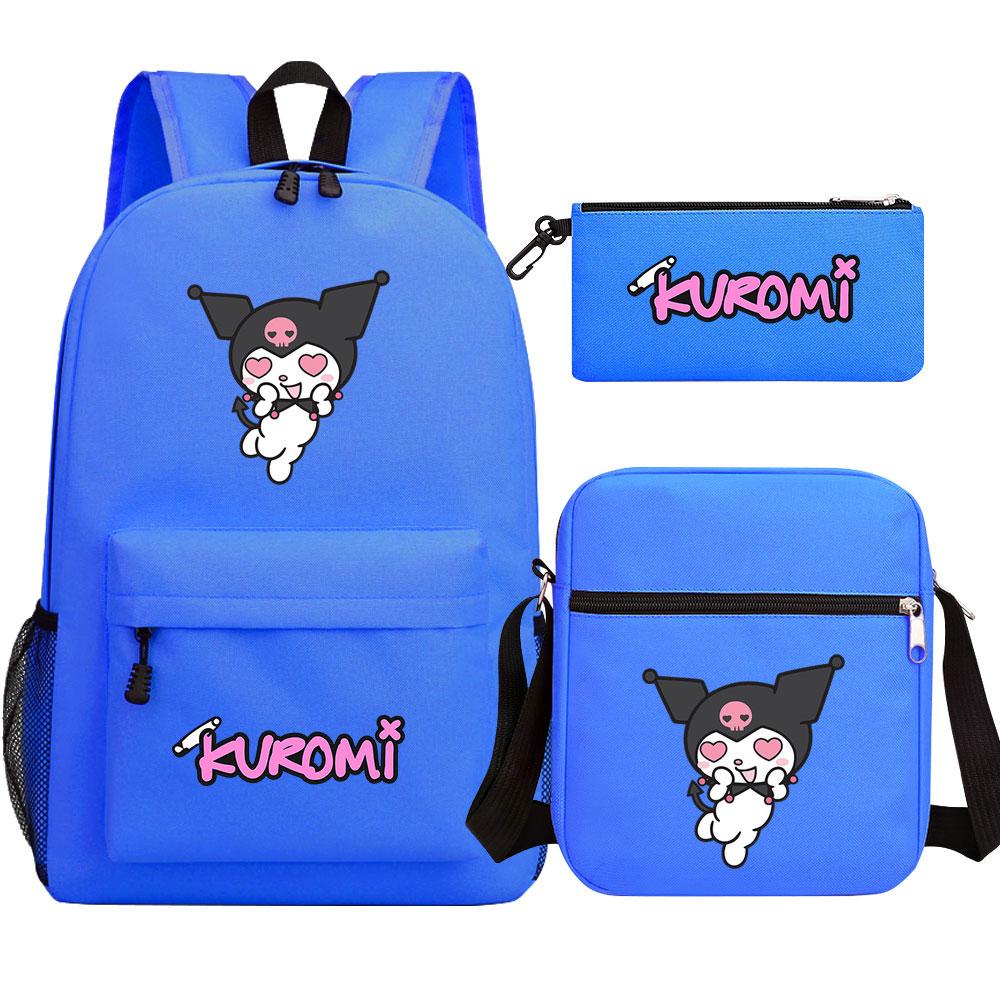 Mayoulove Kuromi Backpack Lightweight Design with Multiple Pockets for School Adventures-Mayoulove