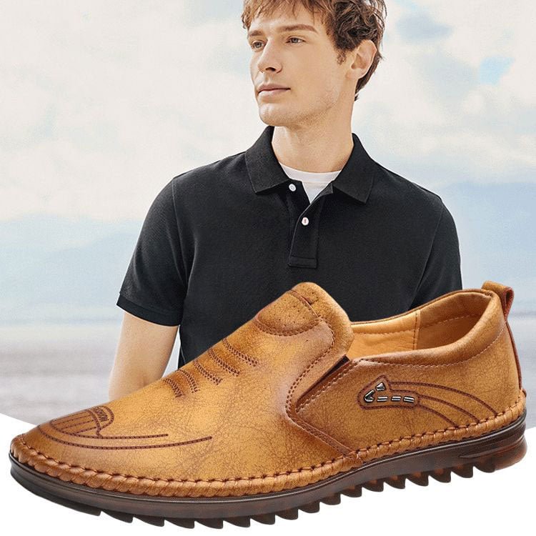 （50% OFF）Men's Leather Slip-On Loafer