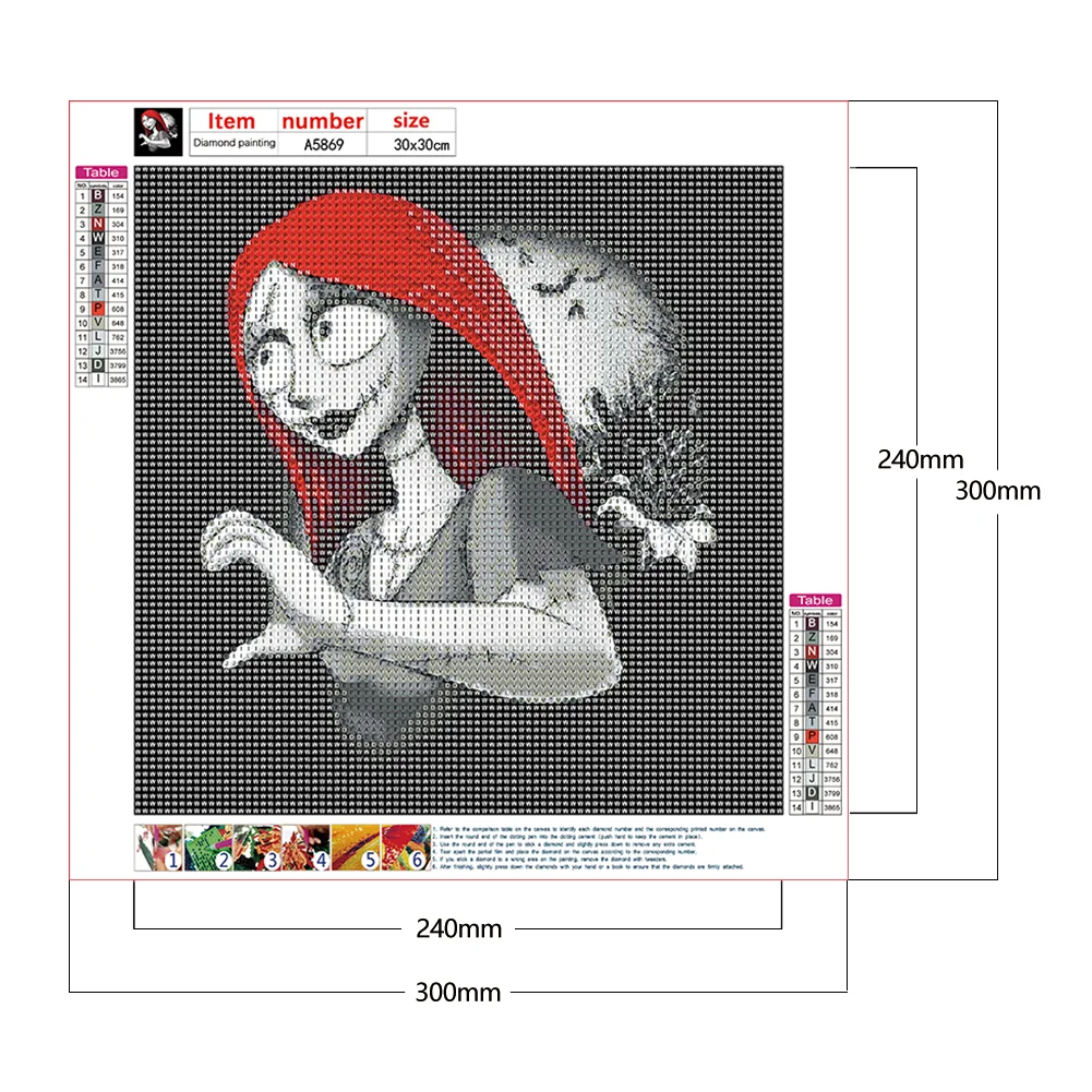 Full Round Diamond Painting 30*30cm - Sally