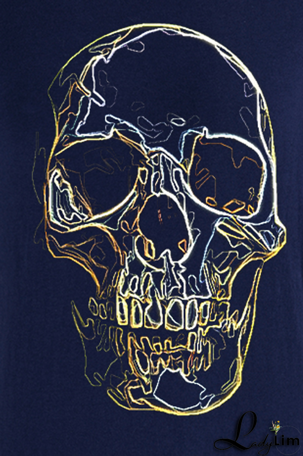 Orange Fashion Vintage Print Patchwork O Neck T-Shirts