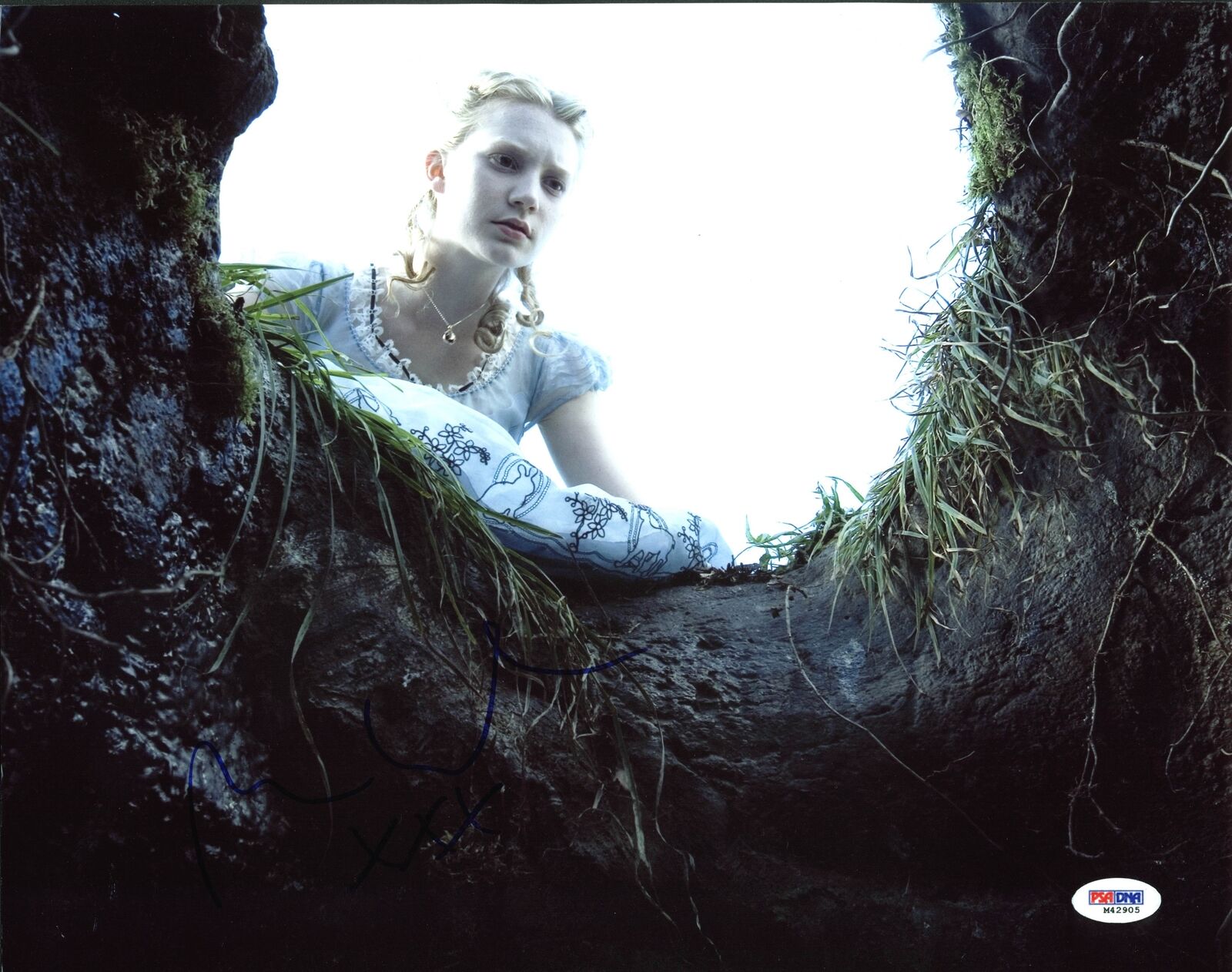 Mia Wasikowska Alice in Wonderland Authentic Signed 11X14 Photo Poster painting PSA/DNA #M42905