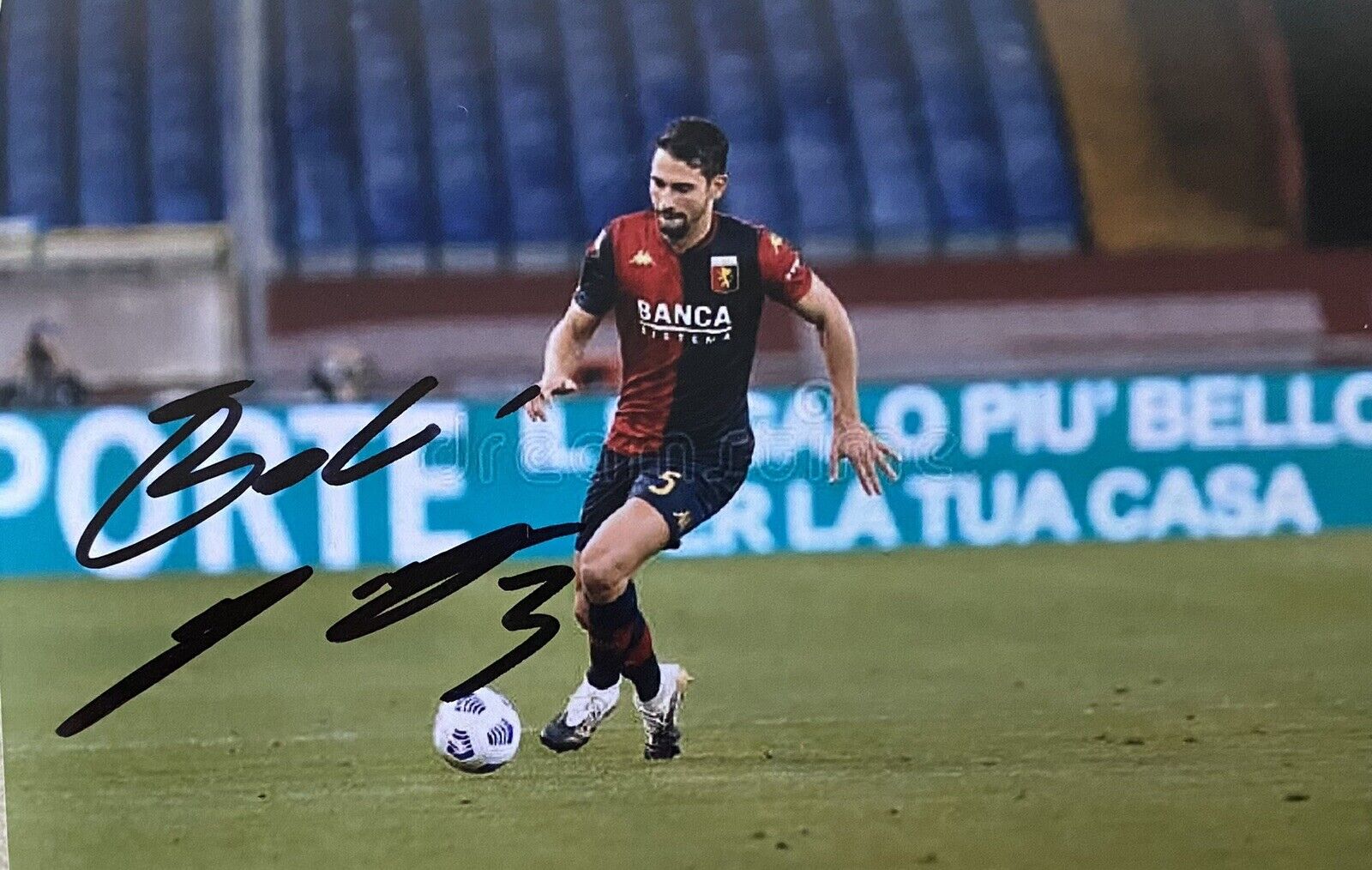 Edoardo Goldaniga Hand Signed Genoa 6X4 Photo Poster painting