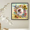 5D DIY Partial Special Shaped Drill Diamond Painting Mother Kid Kit Decor30x30cm