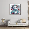 Cute Snowman-18CT Stamped Cross Stitch 30*30cm/11.81*11.81in tapestrymarket