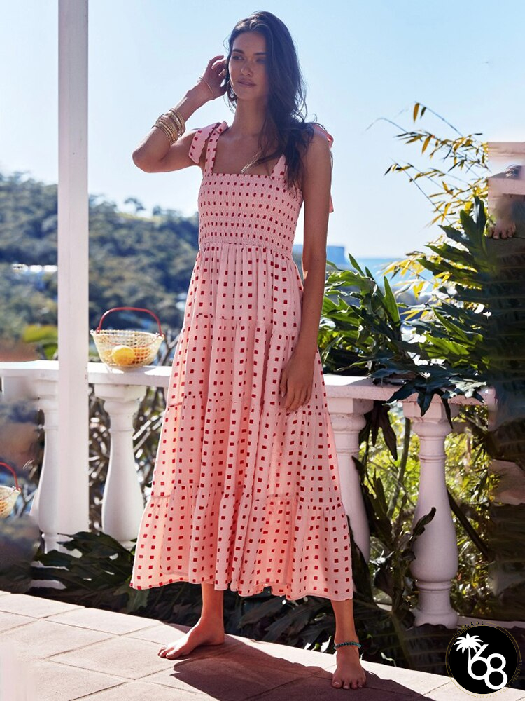 Women's Polyester Sleeveless Backless Pullover Casual Maxi Dress | 168DEAL