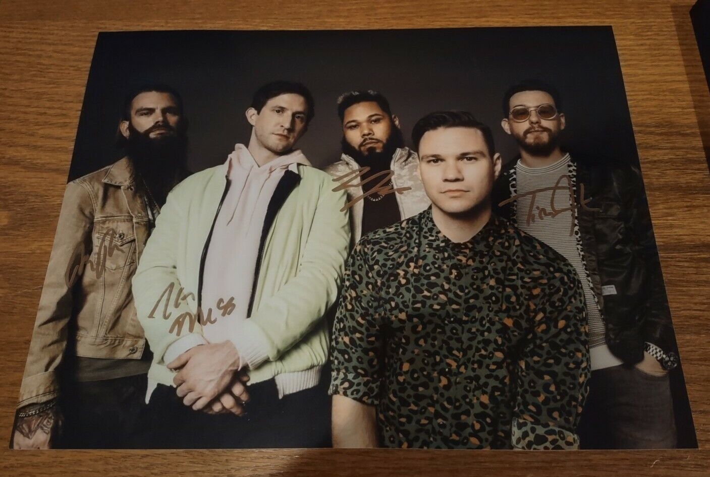 DANCE GAVIN DANCE SIGNED 11x14 Photo Poster painting auto Jon Mess +3 band c