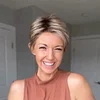 Short Ombre Blonde Pixie Cut Wigs