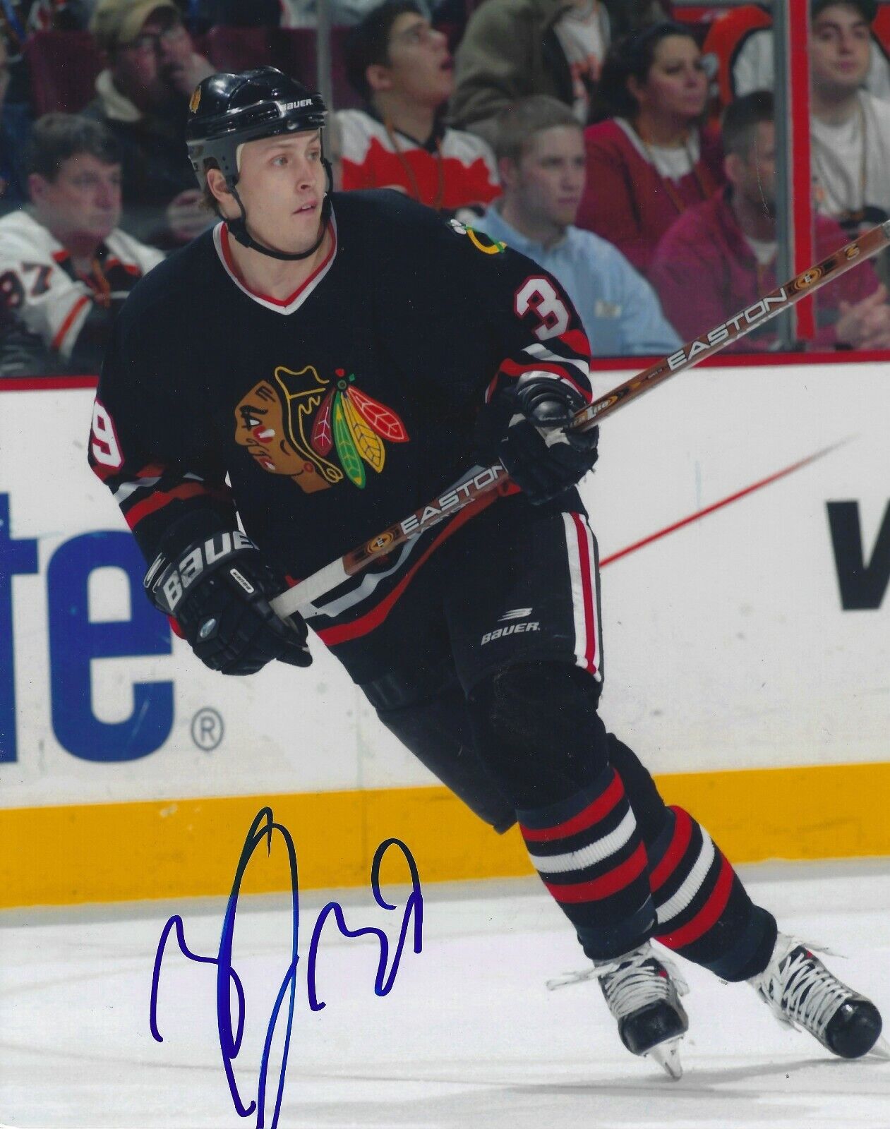 Signed 8x10 TYLER ARNASON Chicago Blackhawks Autographed Photo Poster painting - COA