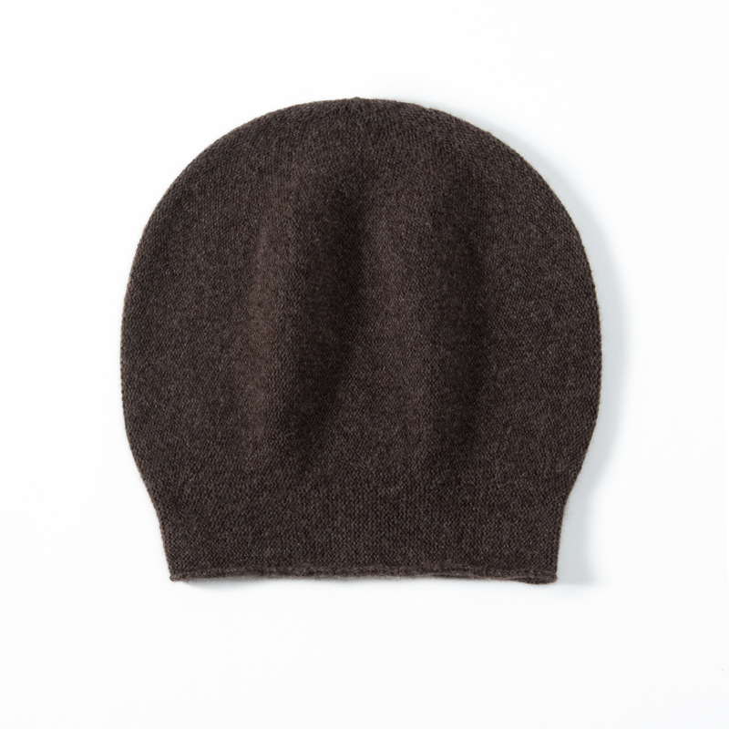 100% Cashmere Plain Beanie REAL SILK LIFE