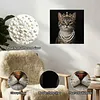 uk.everydayedeals DIY Pearl Painting With Frame - Handmade Self-Adhesive Pearls - Rich Cat(25*25cm)