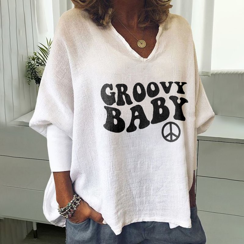 Groovy Baby Printed Women's T-shirt