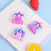 20PCS Adorable Princess Castle Pink Purple Erasers for Kids Student Office Exam Stationery Gift