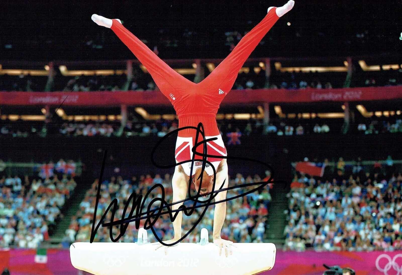 Louis SMITH Autograph Signed 12x8 Photo Poster painting 1 AFTAL COA Olympic Gymnast Medal Winner