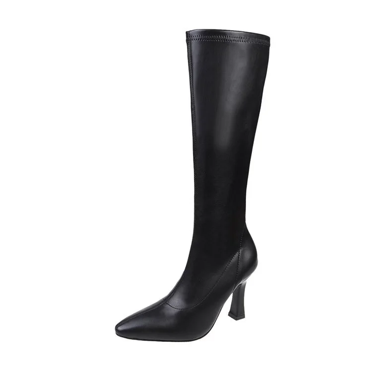Yyvonne High-Tender Boots Elasticity Can Not Be Knee Small High Boots Boots