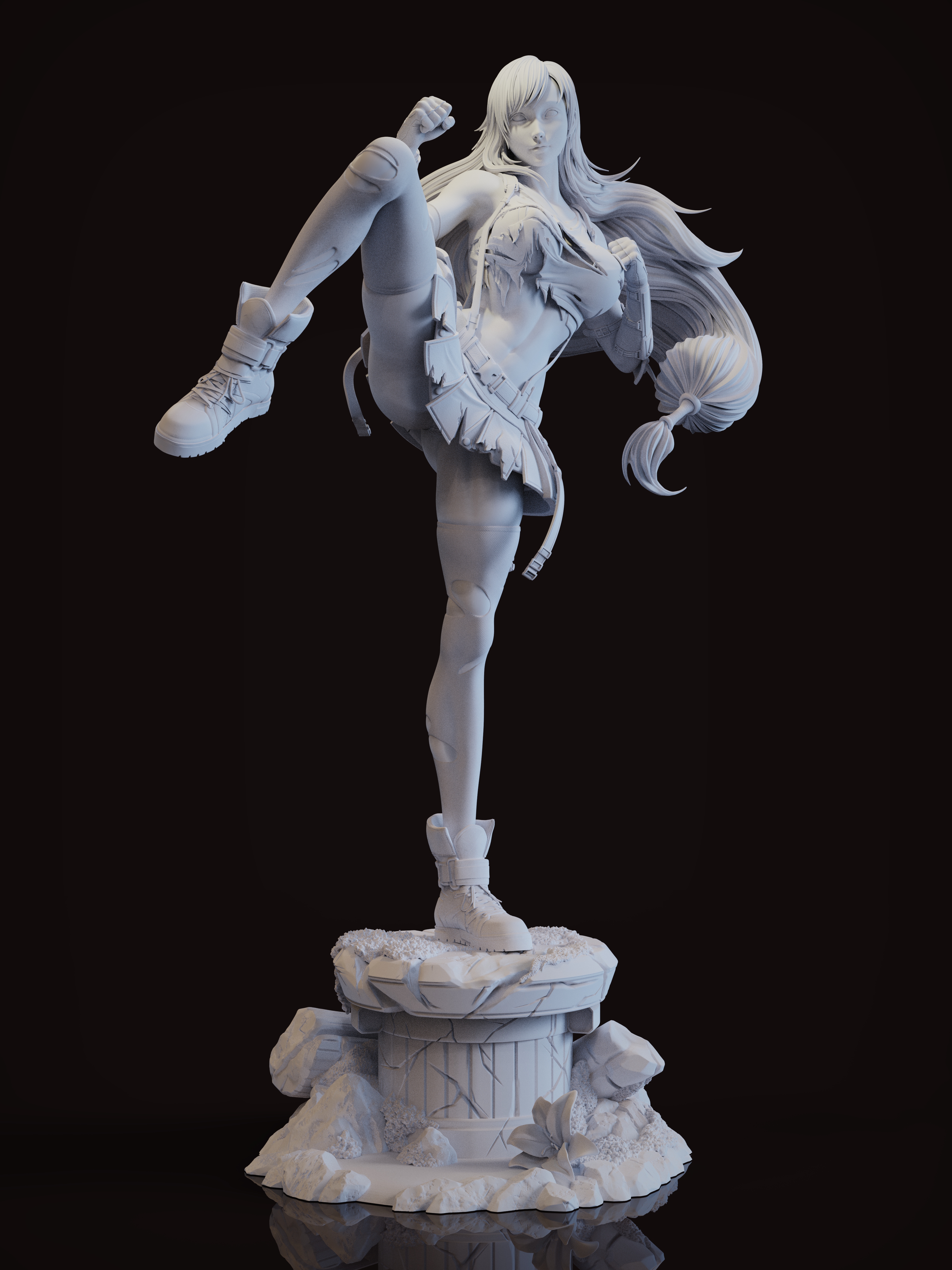 MU Studio - Final Fantasy Battle Tifa Statue(GK) (Adult 18+)-