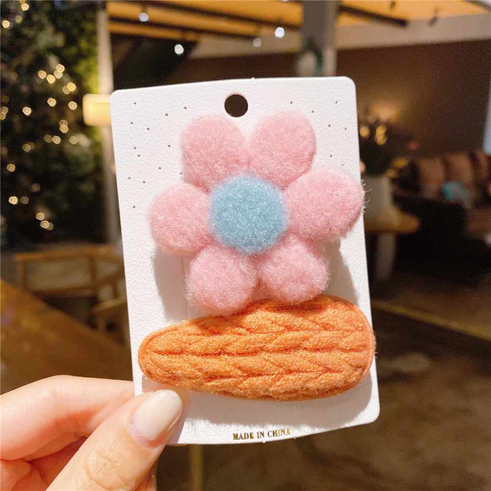 

Cute Flower Hairpins Women Wool Knitted Hair Clips Lovely Hairgrip Headwear, 501 Original