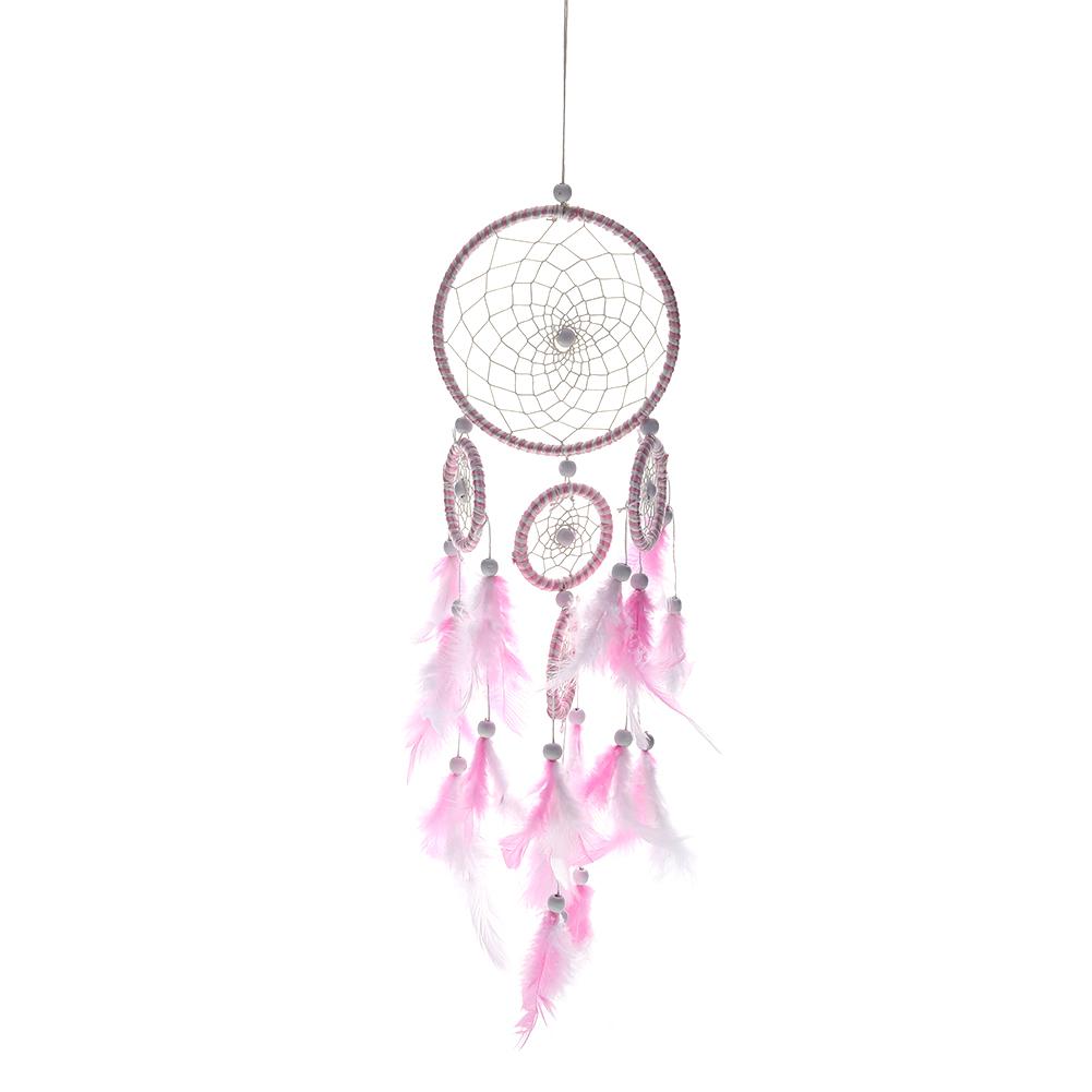 

DIY Feathers Handmade Dreamcatcher Craft Dream Catcher Net Wedding Decor, 501 Original