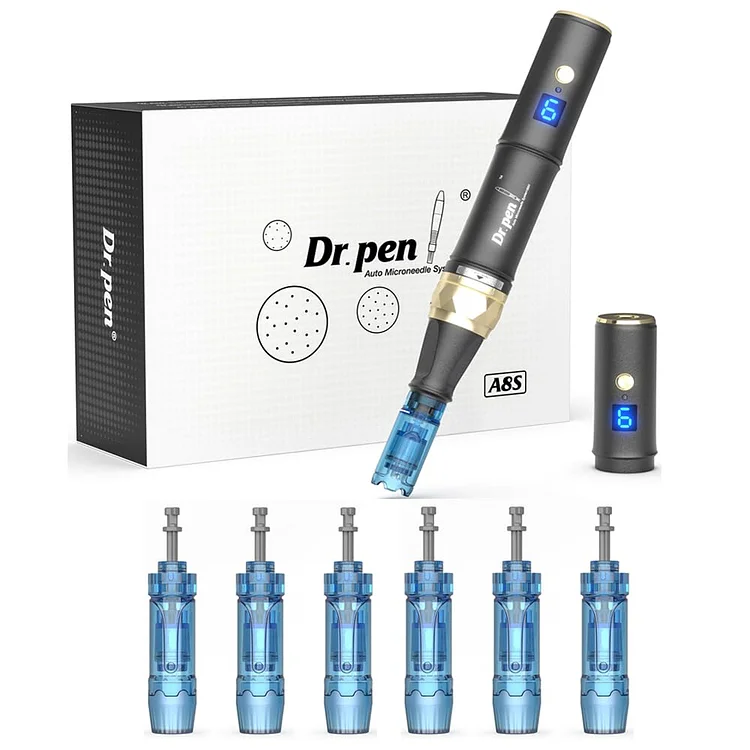 Dr.pen A8S Wireless Microneedling Pen with 12 Cartridges 