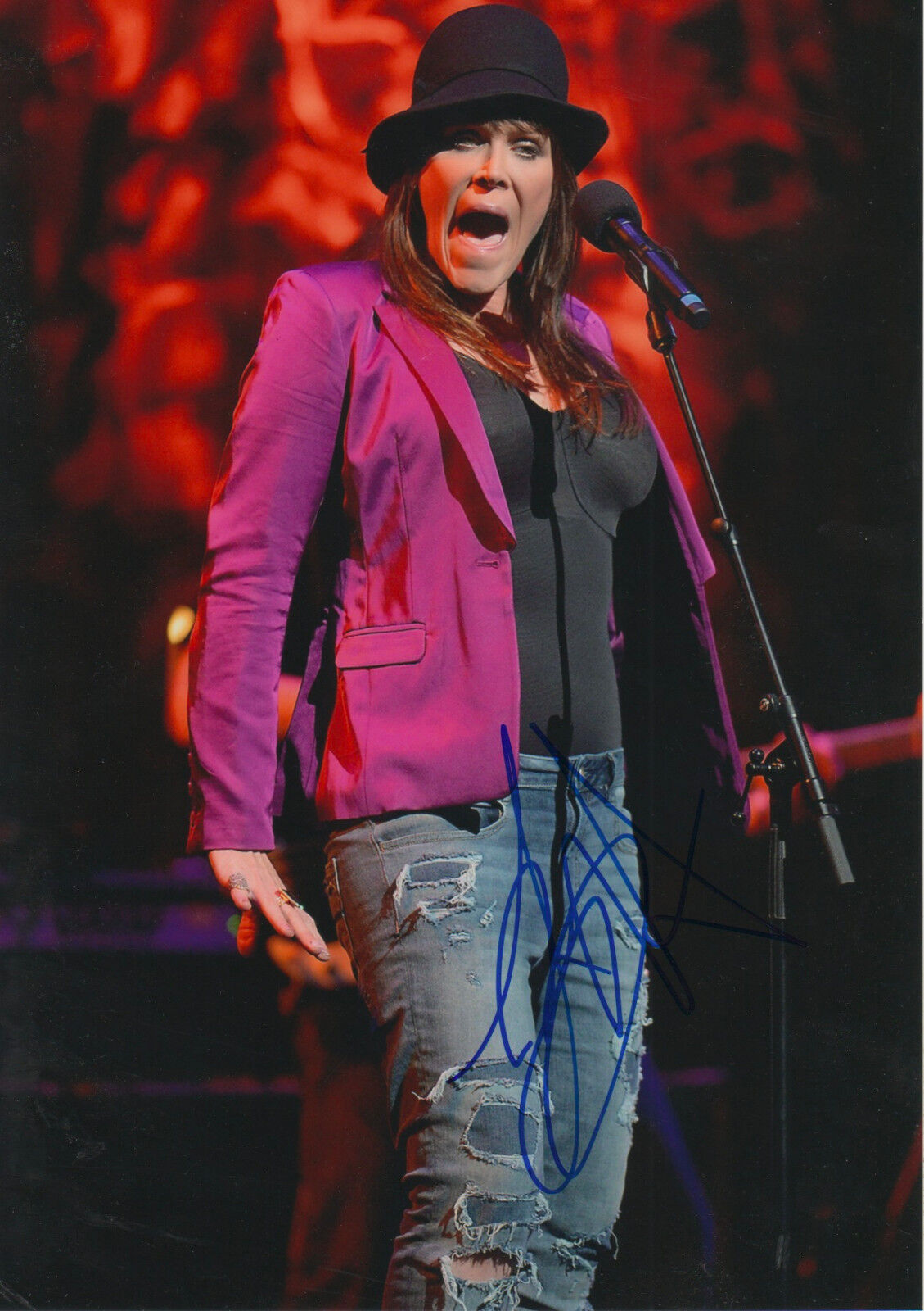 Beth Hart signed 8x12 inch Photo Poster painting autograph