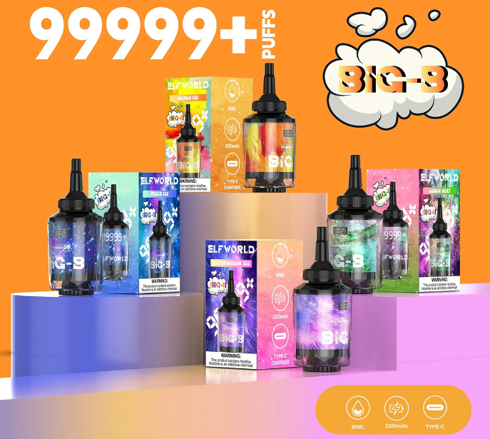 【New Arrive】Elf world Big-B 99999 Puffs  fumotvapeshop