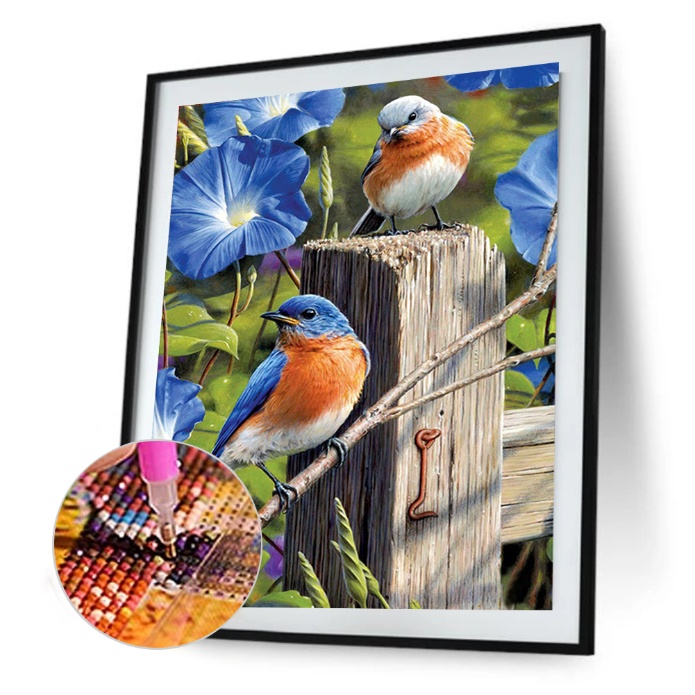 

(Multi-Size) Bird - Round/Square Drill Diamond Painting - 40*30CM, Round diamond 30*40cm, 501 Original