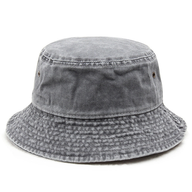 Fisherman Hat Men’s Autumn Washed Cowboy Hat Basin Hat Women’s Autumn And Winter Cotton Outdoor Distressed Mountaineering Sun Hat