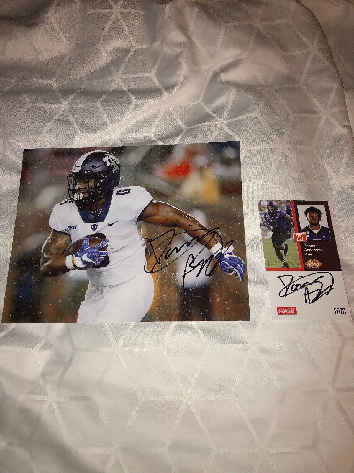 Darius Anderson TCU Horned Frogs signed autographed 8x10 football Photo Poster painting & CARD!!