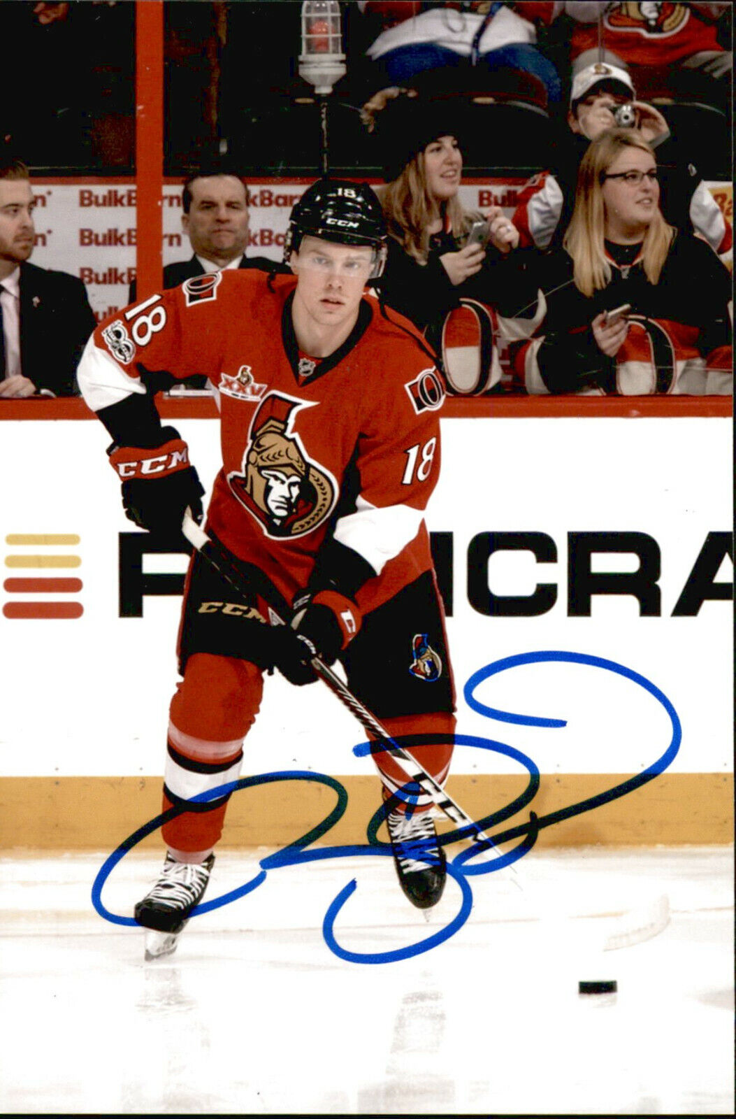 Ryan Dzingel SIGNED autographed 4x6 Photo Poster painting OTTAWA SENATORS #2