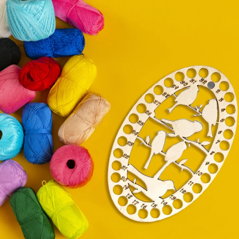 32 Positions Embroidery Thread Organizer Wood Cross Stitch Row Line Holder(12.5*20cm)