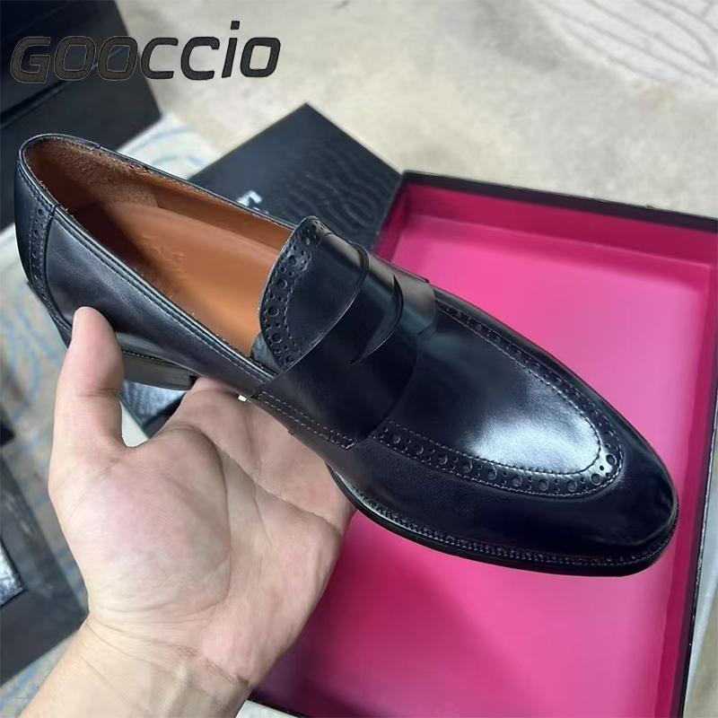 YH196 Prenium Calf-Skin Dress Shoes/Loafer Shoes For Men GOOCCIO   