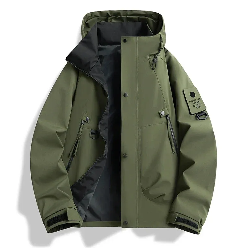 Men's Hooded Shell Jacket &ndash; Water-Resistant Lightweight Rain Jacket &ndash; view 2
