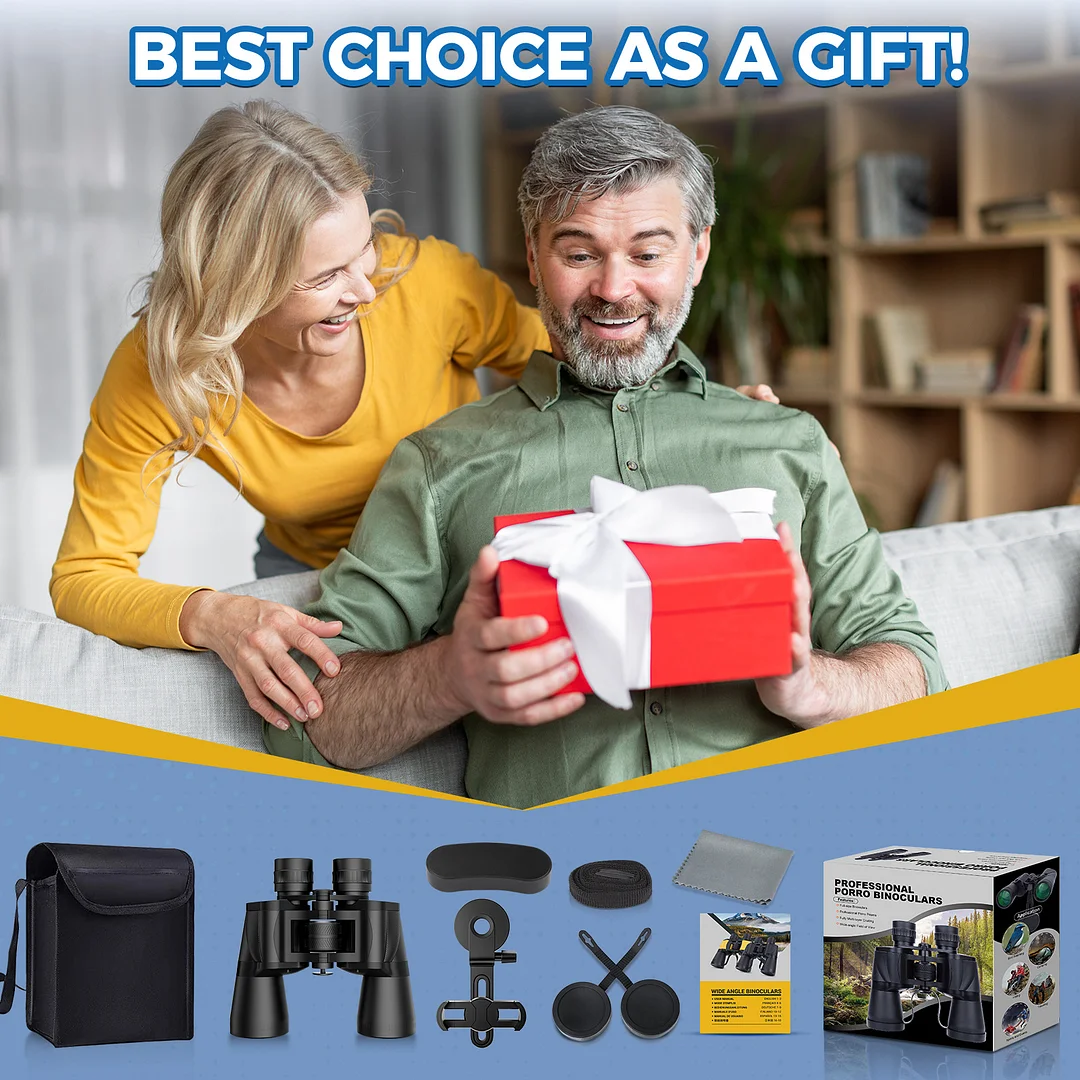 BEBANG 20X50 Binoculars for Adults, HD High Powered Binoculars, Waterproof Binoculars for Bird Watching Hunting Camping