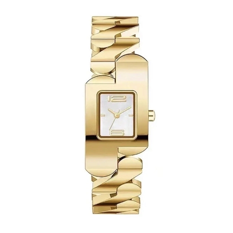 Retro Solid Color Hidden Buckle Quartz Women’s Watches