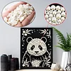Diamond Painting-DIY Special Shaped Drill Pearl Painting Panda(30x40cm)